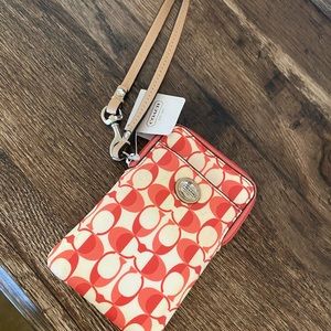 Coach phone wallet wristlet